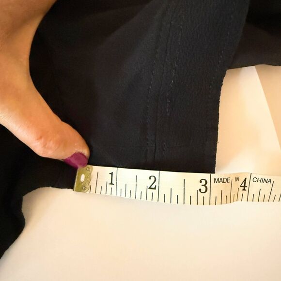 Helmut Lang Heather Shorts Black Pull On Stretch Waist Satin Side Sheer P XS EUC - Picture 10 of 13